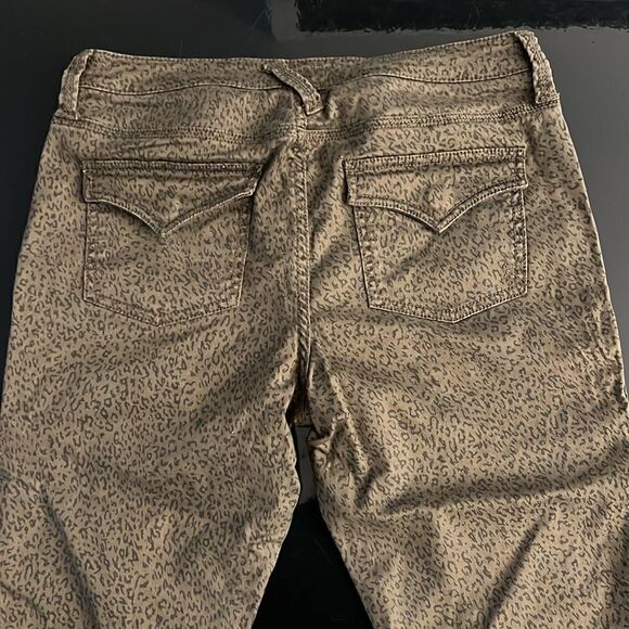 Joie Park French Army Green  Animal Print Skinny Jeans 29 - Picture 9 of 14